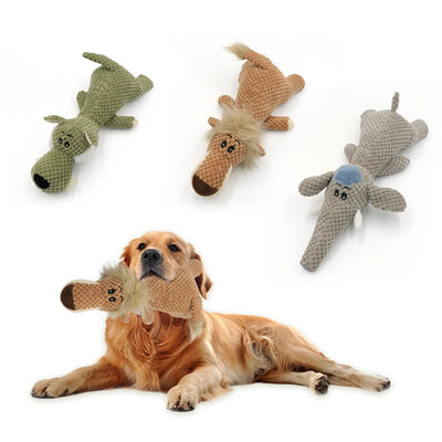 New animal shape cornvelvet sound plush dog toy bite resistant teeth pet supplies