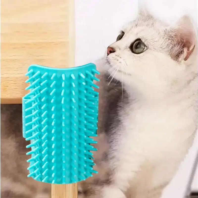 Cat Self Groomer High Elasticity Self Cleaning Tickling Comb Pet Brush Pet Hair Cleaner Brush With Round-Head Comb Teeth For