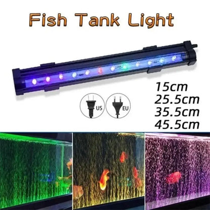 Fish Tank LED Bubble Light Colorful Light With Aquarium Remote Control Color Changing Bubble Light LED Diving Light Fish Tank