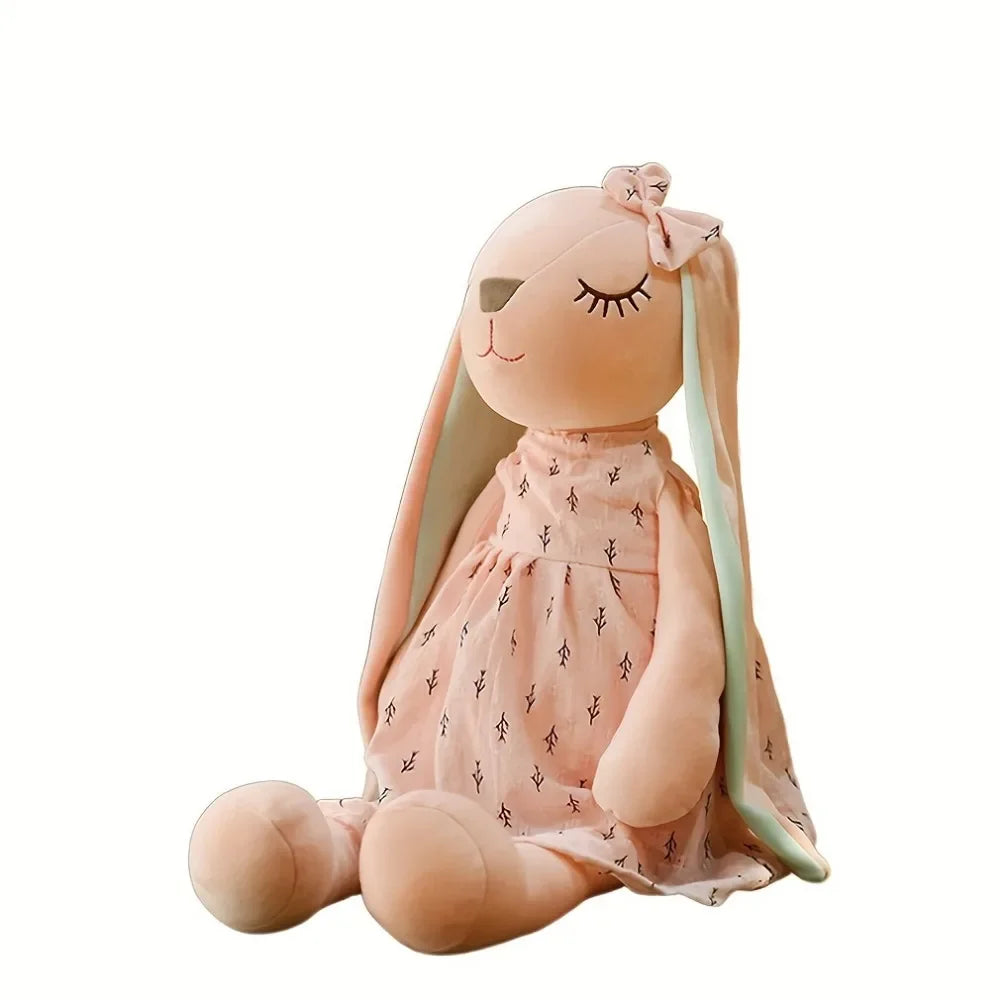 Adorable Stuffed Bunny Toy, Soft Plush Cat Toy, Huggable Cute Rabbit Toy, Pet Supplies