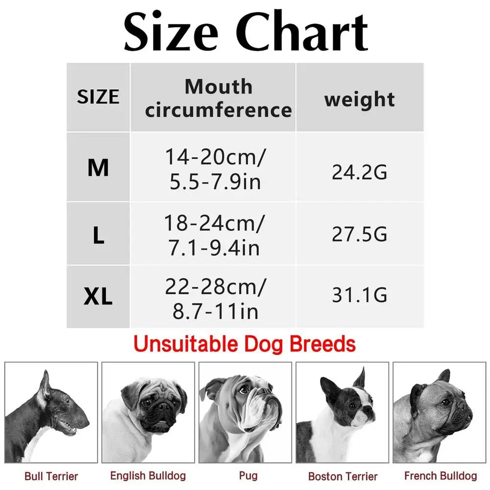 Dog Muzzle Short Snout Air Mesh Breathable Muzzle for Small Medium Dogs Adjustable Muzzle for Dogs Soft Grooming Muzzle Dog