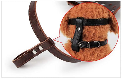 Dog Muzzle Leather Comfort Secure Anti-Barking Muzzles for Dogs Breathable and Adjustable Dog Muzzle Allows Drinking and Eating