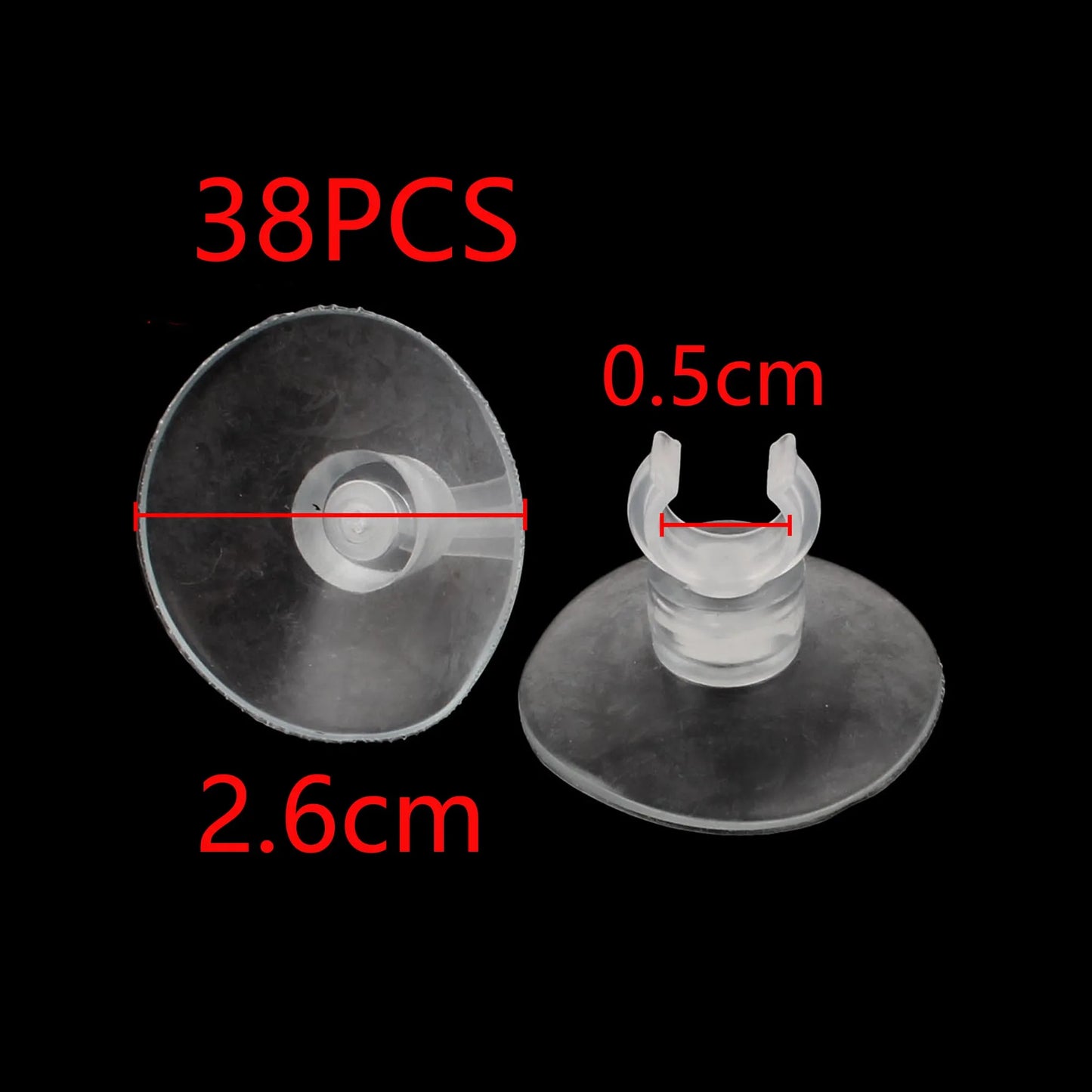 UXCELL 10/20/30/38/40/50/100PCS Aquarium Suction Cup For 5/6mm Air Line Pipe Tube Wire Holder Sucker Fish Tank Pump Accessories