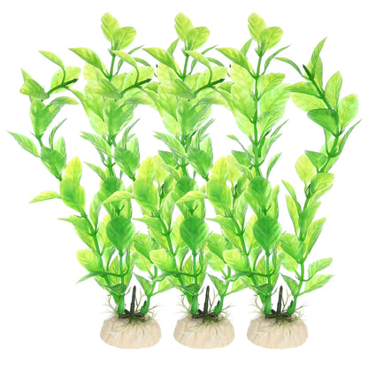 UXCELL 3/4/5/6/8/9 Pcs Artificial Aquarium Plants Grass Water Weeds Ornament Fish Tank Plant Flower Grass Decor Accessories