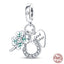 Fit Pandora 925 Original Bracelet 925 Silver Plate Flower Bird Series Charms Beads For Women Fashion DIY Jewelry Gifts Making