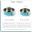 Pet Bowl Can Hang Stationary Dog Cage Bowls Stainless Steel Dog Cat Hanging Bowls Feeding Container for Small Dogs Accessorie