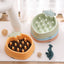 Slow Dog Bowl for Puppy Large Dogs Anti-Gulping Dog Slow Feeder Stop Bloat Slow Eating Pet Bowls Corn Peach Strawberry Pineapple
