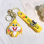 Cartoon Bugs Bunny Doll Keychain Cute Tweety Bird Daffy Duck Porky Pig Key Rings Pendant Accessories for Kids Birthday Gifts