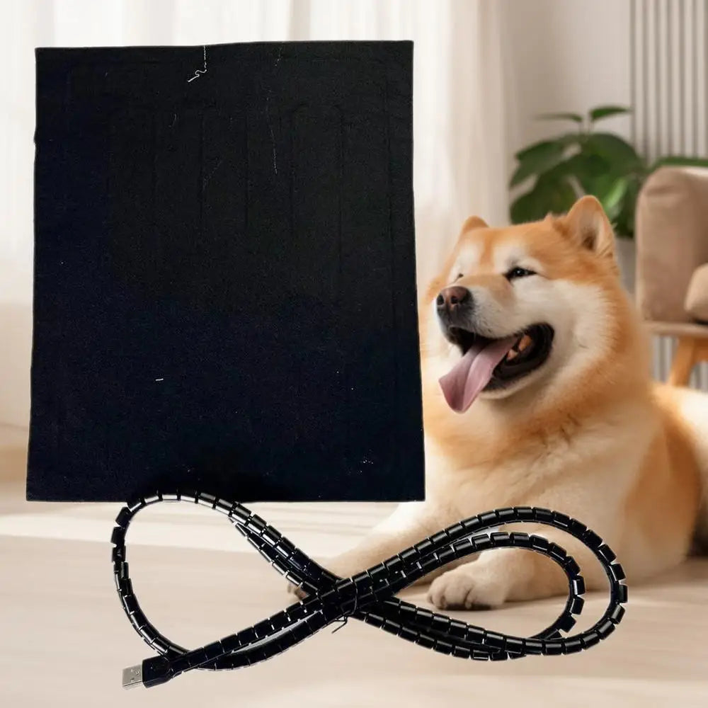 Reptile Heat Pad USB Dog Warming Heating Mat Waterproof Terrarium Heating Equipment 9.8x11.8 Inches Terrarium Pet Warmer Pad