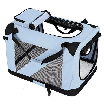 Direct sales pet folding cage portable car dog cage pet bag  kennel outdoor travel