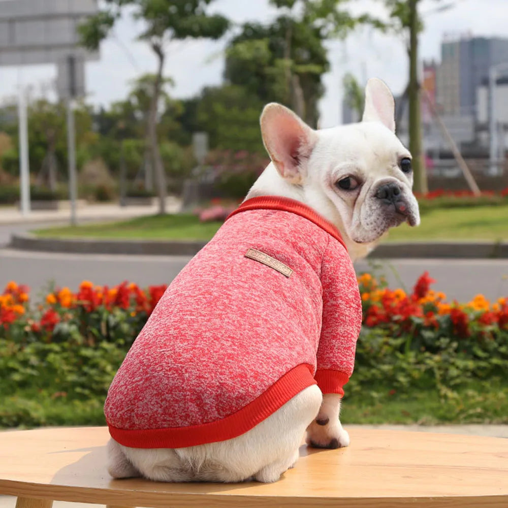 Pet Dog Clothes Knitwear Dog Sweater Soft Thickening Warm Pup Dogs Shirt Winter Puppy Sweater for Dogs Casual Pet Cat Clothing