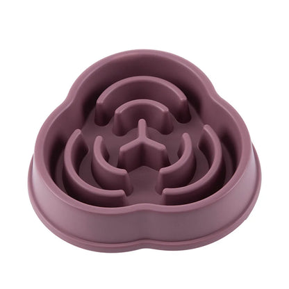 Slow Feeder Dog Bowls Slow Eating Pet Bowls Puzzle Anti-Gulping Interactive Bloat Durable Preventing Choking Healthy Dogs Bowl