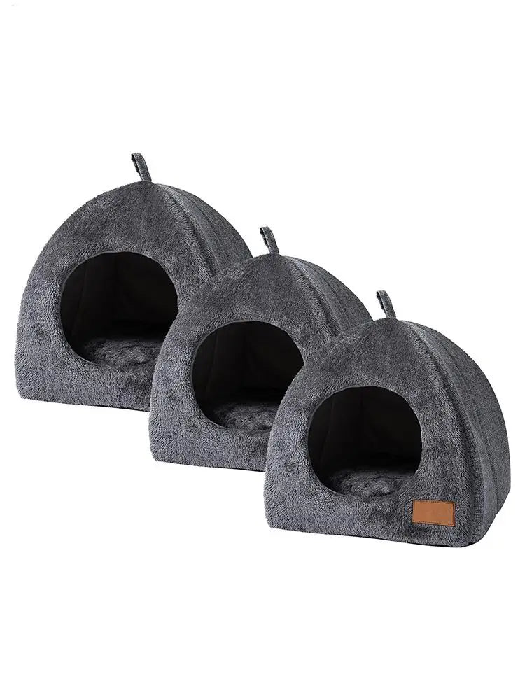 New Triangle Cat Nest New Deep Sleep Comfort In Winter Cat Bed Closed Cat House Pet Nest Safe Pet House Pet Supplies