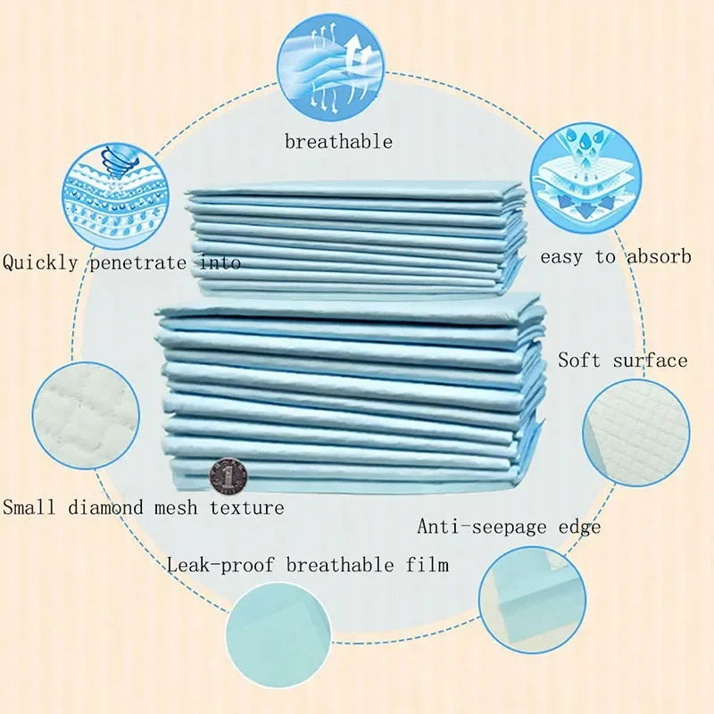 Pet Dog Disposable Diapers Mat Panties Absorbent Training Pee Floor Towel for Dogs Cat Nappies Puppy Physiological Supplies Pads