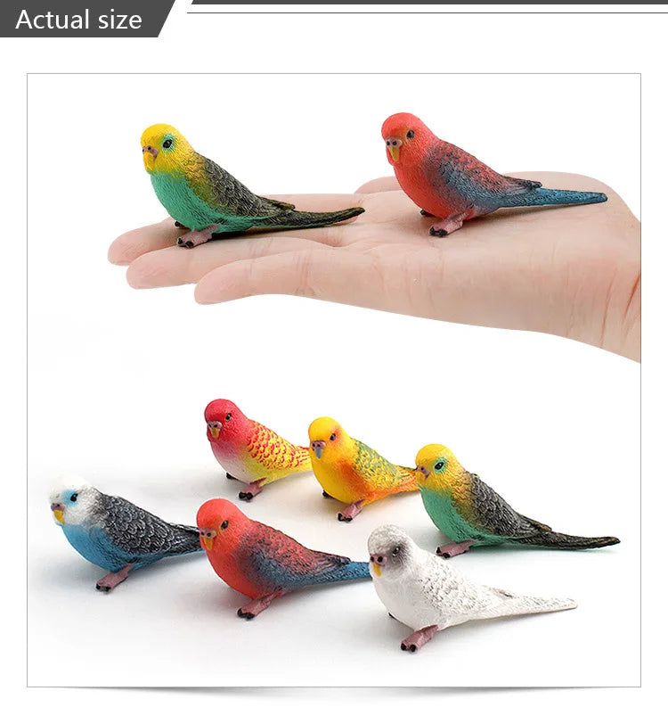 Simulated bird parrot children's ornament toy