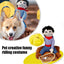 Pet Creative Funny Riding Costume Dog Cowboy Saddle Costume For Events Funny Pet Clothes, Dog Clothes, Pet Supplies V2Z1