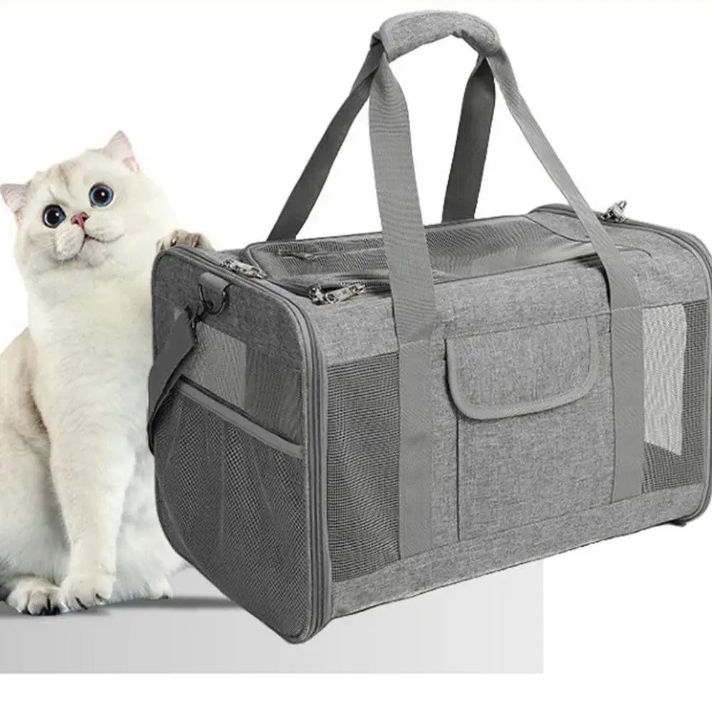 Animal Carriers For Cats Adjustable Cat Carrier Soft Dog Crate Cat Accessories Animal Carriers Travel Oxford Cloth 2 Ways For