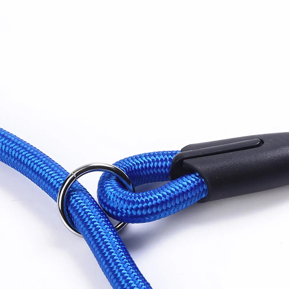 Nylon Dog Leash Pet Puppy Slip Lead Rope Dog Slip Leash Chain Collar Adjustable No-Pull Dog Training Leash for Small Dogs Yorkie