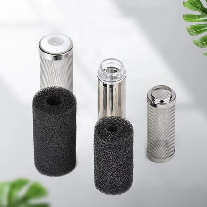 Stainless Aquarium Steel Filter Inlet Sleeve Mesh Shrimp Nets Special Shrimp Cylinder Filter Inflow Inlet Protect Accessories