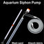 Press-Type Siphon Pump Aquarium Gravel Cleaner With Glass Scraper Fish Tank Water Changer Kit Adjustable Water Flow Sand Cleaner
