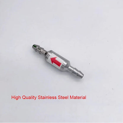 Stainless Steel Fish Aquarium Air Pump Check Valve One Way Non-Return Check Valve Aquarium Co2 System Air Pump Accessories