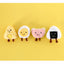 3pcs Cat Squeaker Cute Shaped Plush Toy Catnip Toy Cats Mint Toy with Built-in Bell for Kittens Puppy Products Pet Accessories