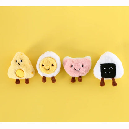 3pcs Cat Squeaker Cute Shaped Plush Toy Catnip Toy Cats Mint Toy with Built-in Bell for Kittens Puppy Products Pet Accessories