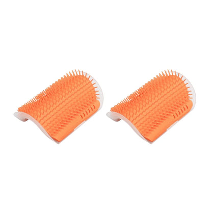 2/1PCS Pet Brush Comb Play Cat Toy Softer Cat Self Groomer Massage Comb with Catnip Face Scratcher for Kitten Puppy Cat Clean