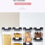 7pcs/set Food Storage Containers Plastic with Lids Kitchen Storage for Rice Sugar Flour Pasta Cereal Storage Containers