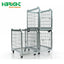 Portable Storage Cage Foldable Logistics Roll Container Warehouse Security Stackable Nestable Wire Mesh Roll Cage