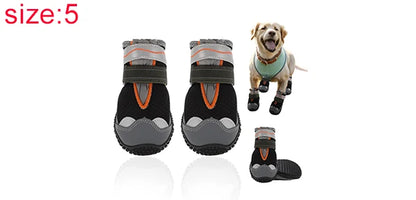 UXCELL 4pcs Summer Dog Shoes Breathable Mesh Dog Boots Paw Protectors for Hot Roads Outdoor Walking Pet Shoes Portswear