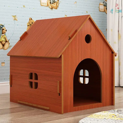 Outdoor rain-proof dog house, removable and washable kennel, all-season cat litter, outdoor cat cage, thickened dog house