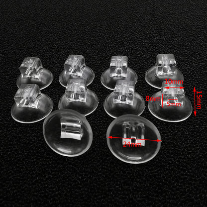 10Pcs Transparent Aquarium Suction Cup Air Tube Holder Sucker for Fish Tank Pump Oxygen Air Tube Fixing Clip Accessories New2022