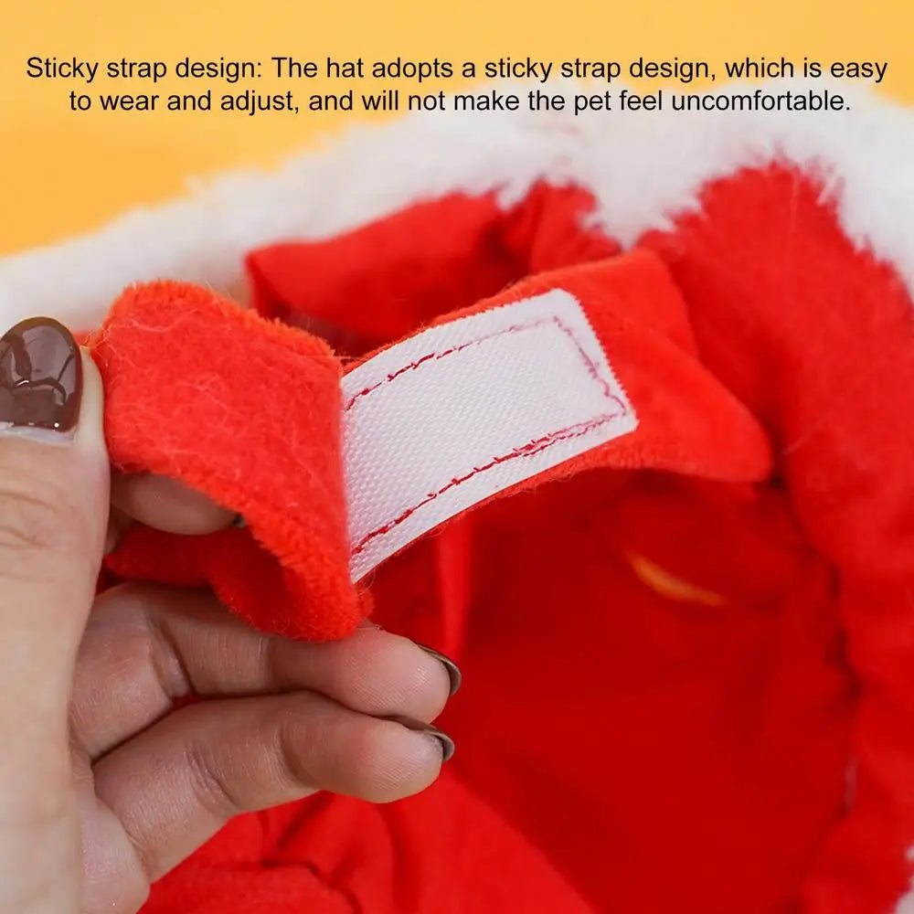 Small Dog Hat Cute Cat Costumes Dance Lion Pet Cat Soft Warm Lion Dance Clothes Small Pet Headwear Pet lion dance hat