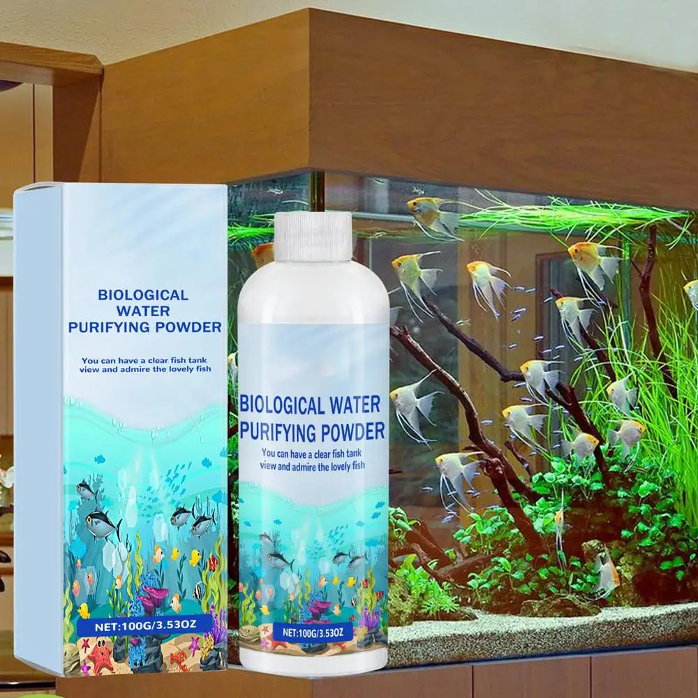 Algae Remover for Fish Tank 100g Aquarium Algae Control Pond Algaecide Aquarium Green Water Cleaner Gentle Fountain Algaecide