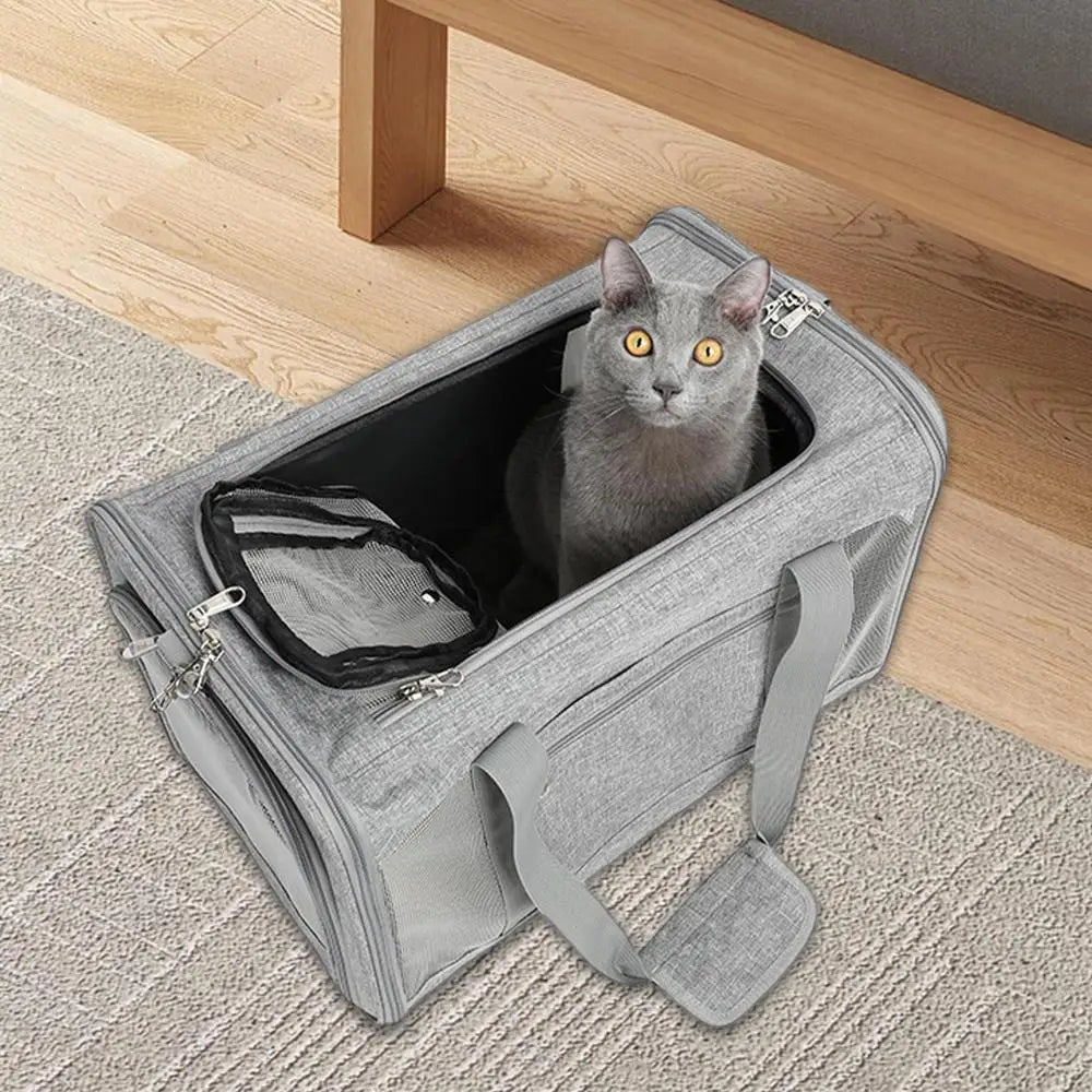 Animal Carriers For Cats Adjustable Cat Carrier Soft Dog Crate Cat Accessories Animal Carriers Travel Oxford Cloth 2 Ways For