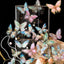 5Style 20pcs/pack INS Butterfly PET Sticker Pack Ice Crystal Laser Gold DIY Handbook Decoration 3D Scrapbook