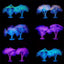 Fluorescent  Fish Tank Aquarium Decoration Artificial Coral Simulation Plant Ornament Pets Underwater Landscape With Suction Cup