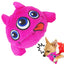 Dog Plush Toy Squeaky Bouncing Puppy Teething Balls Interactive Stuffed Bite Toys With 3 Batteries For Cats Pets Calming Fetch