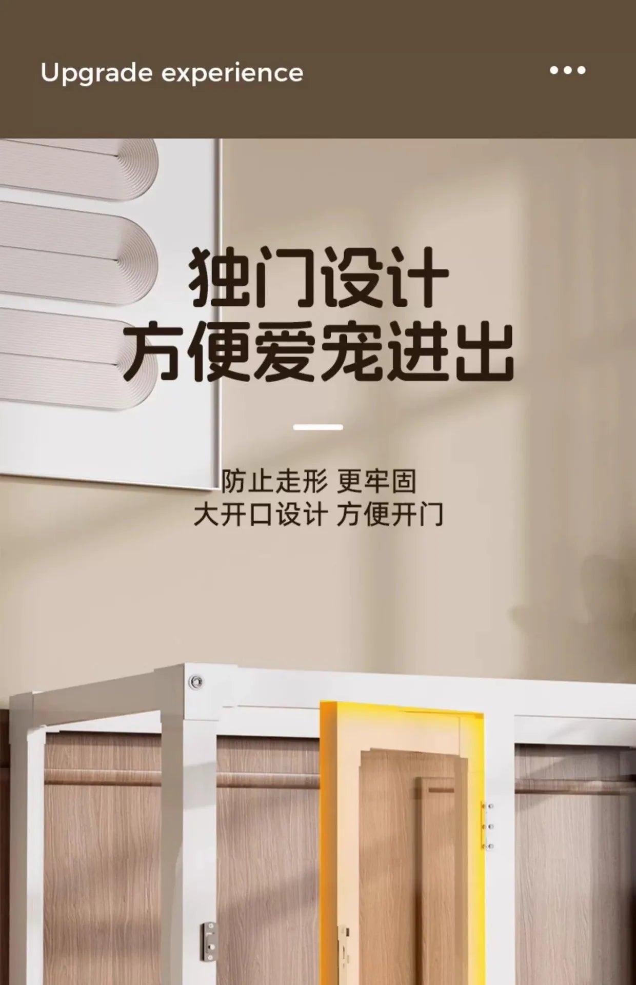 Household Small and Medium Dogs Teddy Pet Dog Fence Visual Cat Cage Dog Fence Indoor Panoramic Transparent Dog Cage