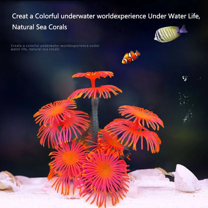 Artificial Underwater Coral Plastic Aquarium Fish Tank Simulation Decoration Aquarium Backgrounds Plants Water Grass Beautiful