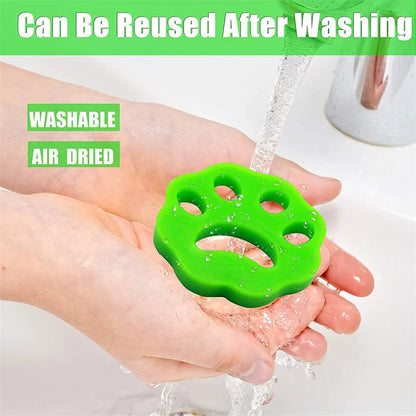 2PCS Pet Hair Remover Washing Machine Hair Remover Reusable Cat Dog Fur Lint Hair Remover Clothes Dryer Cleaning Laundry Tools
