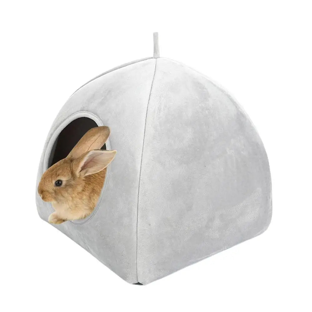 Covered Cat Bed Semi-Closed Pet Tent House Small Dog Puppy Sleeping Beds With Removable Washable Pillow Cushion Pad