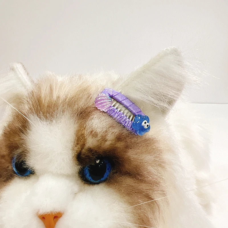 Cartoon Long Hair Cats Pet Products Designer Grooming Comb Small Chihuahua Accessories for Dogs Birthday Gifts Pet Hair Clips