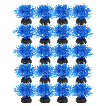 UXCELL 10/20 Pcs Aquarium Artificial Plastic Plants Water Weeds Ornament Fish Tank Plant Flower Grass Decoration Accessories