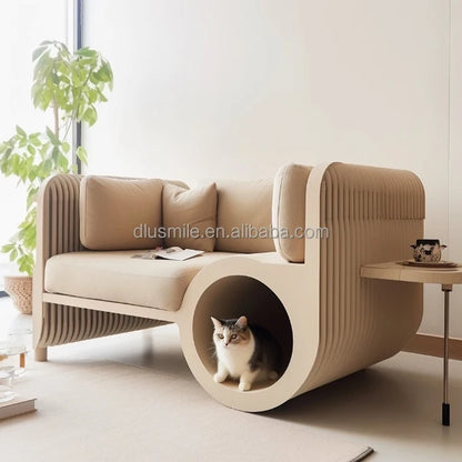 3D Print Cat Bed Kennel Pet Sofa Scratch-Resistant Easy to Clean Pets and Humans Sharing Furniture Customized