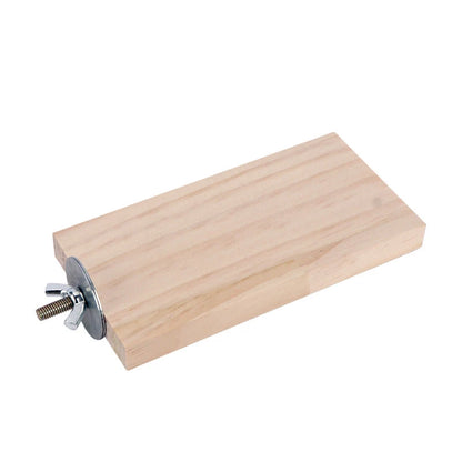 Small Pet Natural Wood Stand Platform Hamster Guinea Pig Toys Paw Grinding Gerbils Springboard Pet Jumping Board Home Supplies