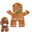 Gingerbread Man Dog Costume Soft Puppy Costume Hoodie Christmas Puppy Gingerbread Transformation Clothes For Cats Dogs