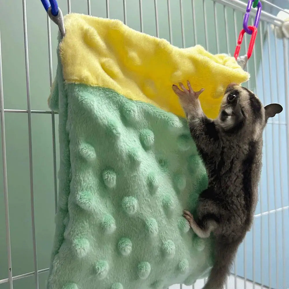 Sugar Glider Pouch Pet Hammocks Bed Warm Bed Hideout Comfortable Sleep Bag Bed House Nest Bed For Hamsters Hedgehogs Sugar