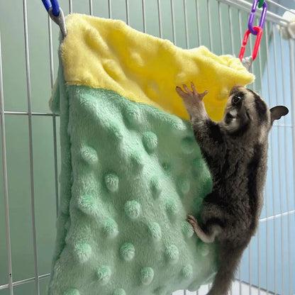 Sugar Glider Pouch Pet Hammocks Bed Warm Bed Hideout Comfortable Sleep Bag Bed House Nest Bed For Hamsters Hedgehogs Sugar